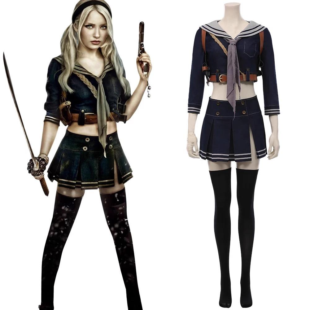 Baby Doll Full Cosplay Outfit, Sucker Punch Movie Female Stage Performance Costume