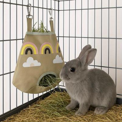 1pc Guinea Pig Hay Bag Rabbit Hanging Hay Bag Hamster Feed Bag Pet Supplies Suitable for Gifts for Friends and Family