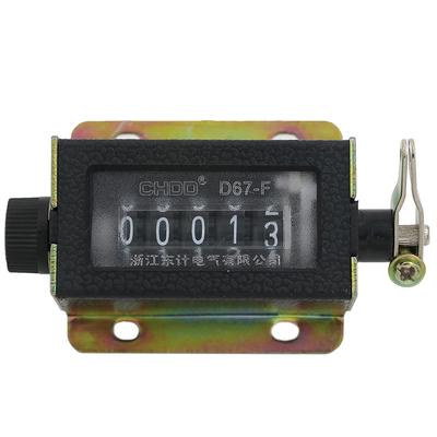 Counter 0~99999 D67-F Mechanical  5 Digit Tally Manual Hand Click