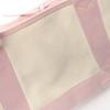 Used BALENCIAGA Navy Cabas XS 2WAY Handbag 390346 Canvas Leather Beige Pink Used Women