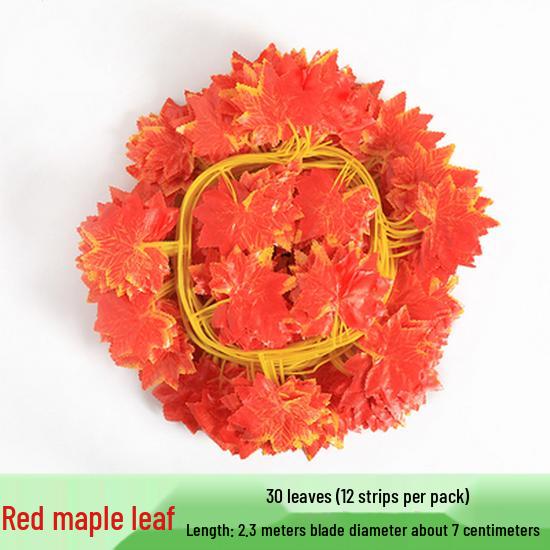 Decorazione Matrimoniale con Vite Rossa Appassita, Rattan, Viticci di Foglie d'Uva e Rami di Vecchia Vite Artificiale