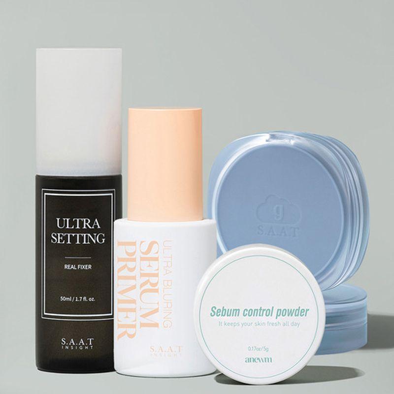 

[Jat Insight] Ідеальний Комплект з 4 Засобів для Пом якшення (Фіксатор + Праймер + Кушон + Пудра) Nude 23