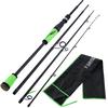 SOUGAYILANG Fishing Rod and Reel Carbon Fiber Fishing Pole Spinning Fishing Reel for Bass Fishing
