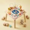 Wooden Busy Board Table Interactive Activity ChildSized Furniture for Young Children,