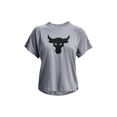 Logo Printed Round Neck T-Shirt Women Tops Light-Gray 1369962-035