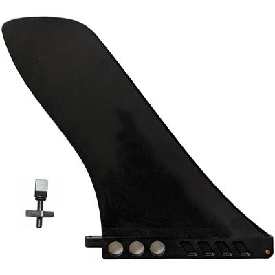 9" Hard Center Fin for Longboards, SUPs, AirSUPs, Raceboards, Surfboards, and Paddleboards (Black, 1 Fin, Screws Included)