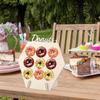 Houten Donutbord met 9 Haken Donut Displayrek Decoratief Donut Displayrek Voor Gebak Eettafel Cafe Catering Buffet