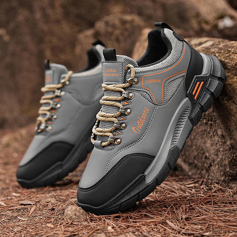 Men's Platform Non Slip Safety Boots Comfortable Trend Travel Shoes Outdoor Hiking Casual Shoes