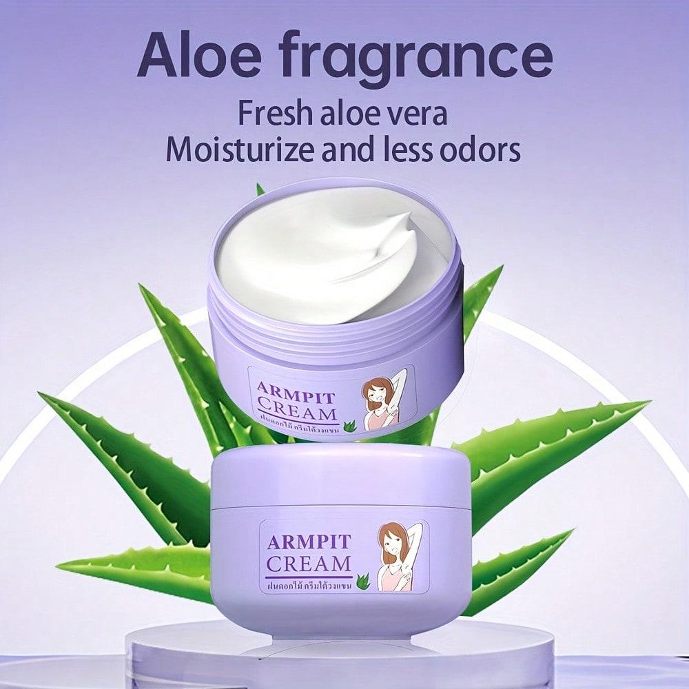 Long-Lasting Underarm Deodorant Balm Rose Aloe Vera Lavender Fresh Scent Odor Suppression Anti-Sweat Fast Drying Refreshing for Sports Dates Offices