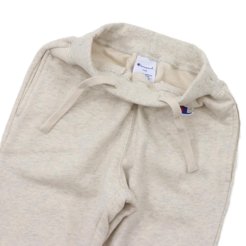 Champion French COTTON One Point 160 Kids' Pants, 100% Cotton, Terry, USA, Logo, Embroidered, Sweatpants, Basic, CK-Y201, Oatmeal,