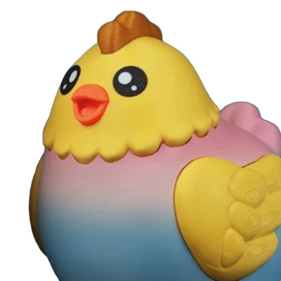 Schokoladen-Ei-Legende-Hühnchen Süßigkeiten-Spender Maschine 3D-gedruckt Niedliches Tier Süßigkeiten-Spender Schreibtisch-Dekoration für Osterkorb-Füller Party-Mitgebsel