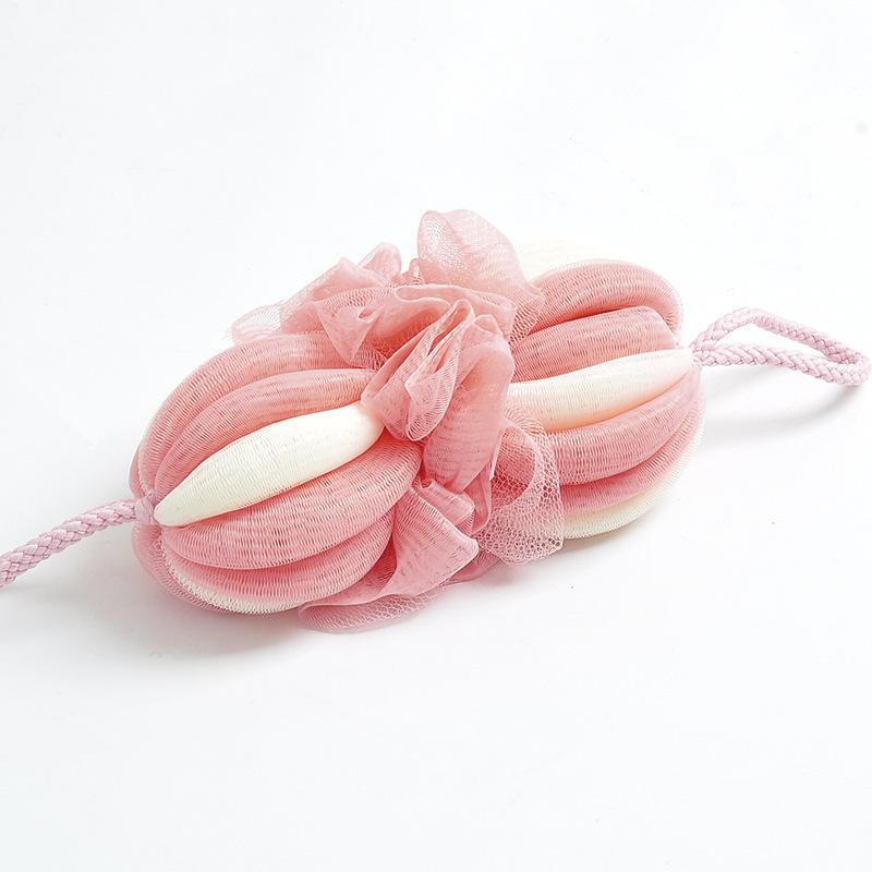 Large-sized Bath Ball, Not Dissolving Bath Flower Ball, Cute Scrubbing Bath Ball, Creating Foam for Washing, Bathing, Scrubbing The Back, Bath Towel