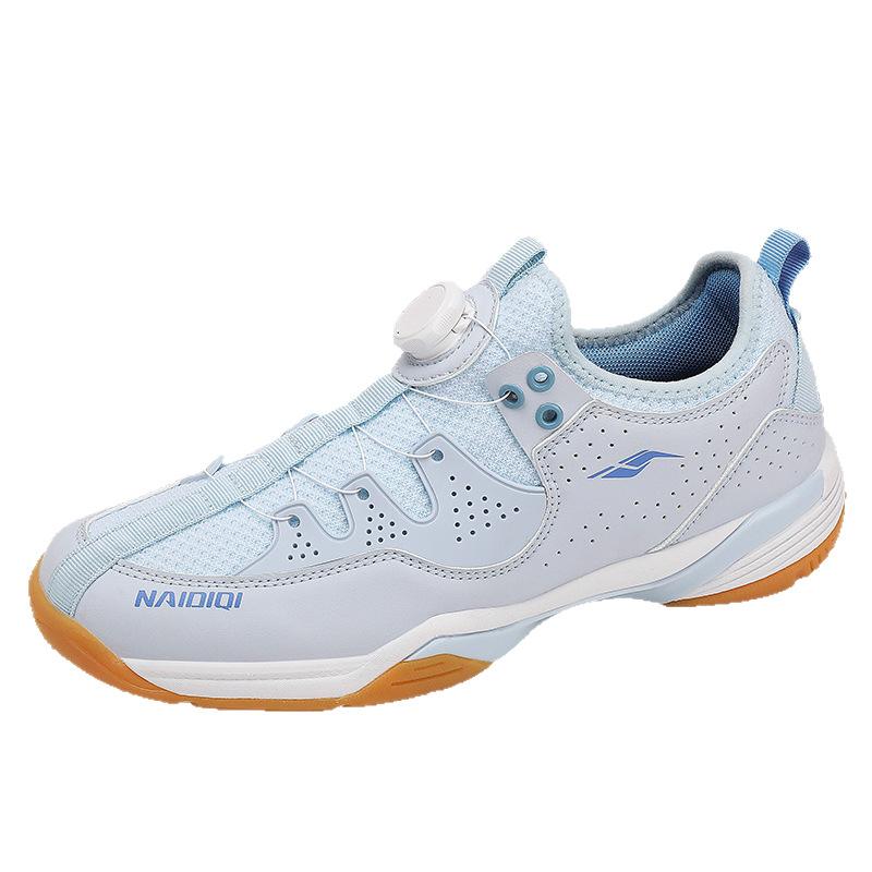 New Badminton Shoes Male and Female Students Breathable Sports Shoes Professional Shock Absorption Volleyball Shoes Tennis Shoes Comprehensive Trainin
