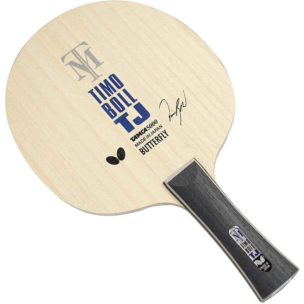 Butterfly Timo Boll TJ Shakehand Table Tennis Racket Kids 10-13 Years Advanced Flared Handle Large Ball Compatible