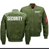 Jachetă bomber pentru bărbați la modă, toamnă și iarnă, haină cu fermoar cu imprimare de securitate nouă, jachetă sport casual pentru bărbați
