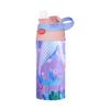 360ML Einhorn Kinder Wasserflasche Edelstahl Thermosflasche für Kinder Vakuumflaschen Thermobecher Kinderbecher mit Strohhalm