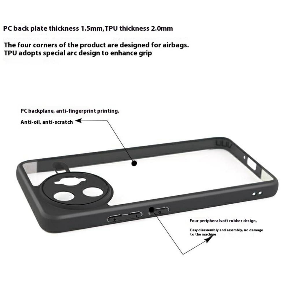 For Xiaomi Poco F7 Ultra 5G/Redmi K80 Pro 5G Case Shockproof PC+TPU Clear Back Phone Cover