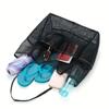 Travel Beach Bag With Mesh Compartments For Swimsuit And Toiletry Storage