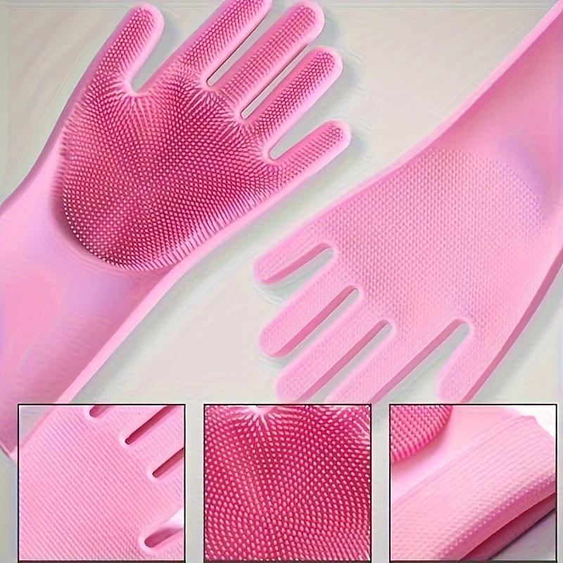 [Dishwashing Gloves] Durable Silicone Imitation Leather | Household Waterproof Washing, Washing Vegetables, Cleaning Tools, Kitchen Dishwashing Gloves