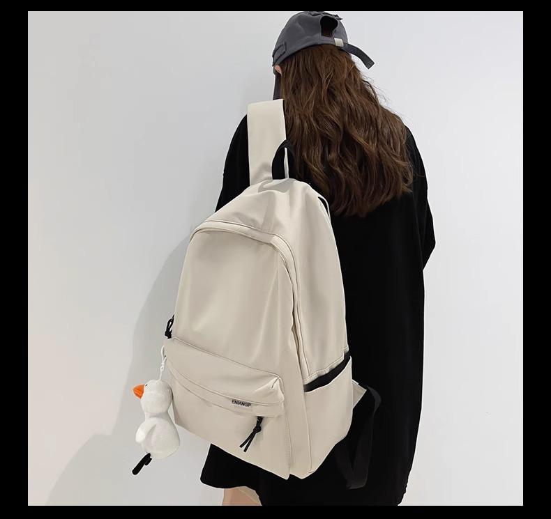 Girls' Fashion College-Style Backpack: Large Capacity, Casual Travel, Junior High School, or Couples
