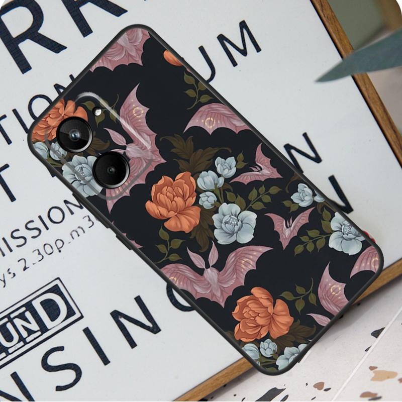 Goth Vampire Bat Gothic For Realme C67 C55 C53 C51 C35 C33 C31 C30 C25s C21Y GT Neo 6 GT5 9 10 11 12 Pro Plus Case