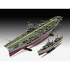 German Revell 1/720 Royal Navy HMS Ark Royal & Tribal-class Destroyer Plastic Model Kit 05149
