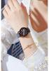 Crocodile Pattern Shockproof Leather Strap Women's Quartz Wristwatch: Versatile Fashion Accessory for Students