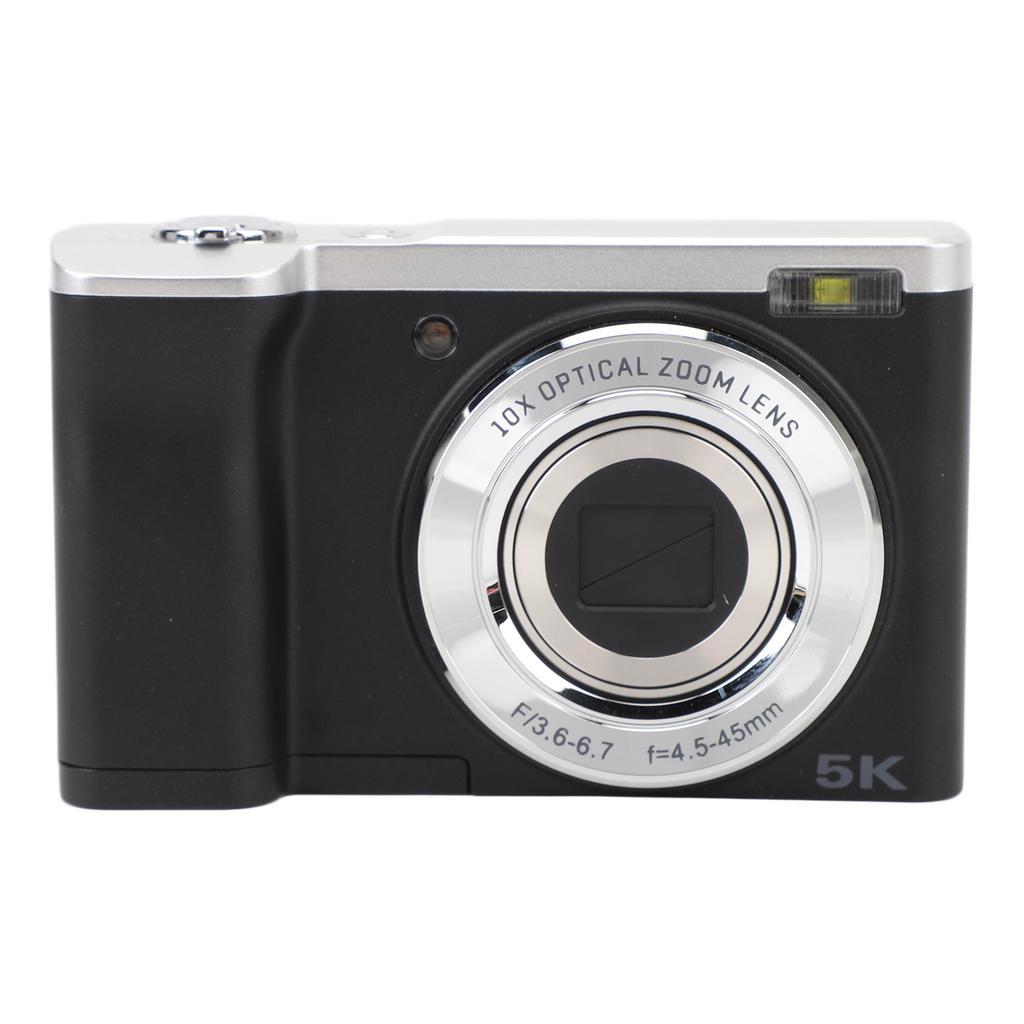 Digital Camera 5K Front 16MP Camera Rear 12MP Camera Auto Focus 10x Optical Zoom Anti Shake with