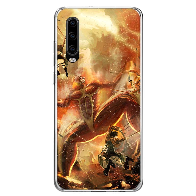 Attack on Titan Anime Cover Phone Case For Huawei P30 P20 P10 P40 P50 Pro Mate 20 40 30 10 Lite Popular Fundas Art Gift Coque