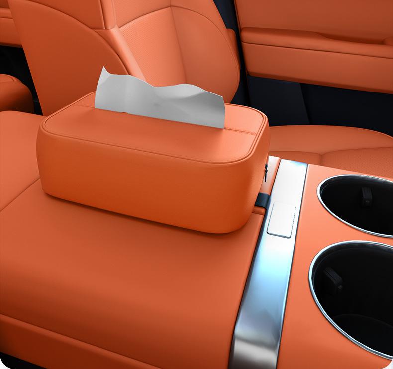 Enjoy S9T Car Tissue Box - 25 New Model Seat Hanging, Central Control Tissue Bag, Interior Decorative Supplies