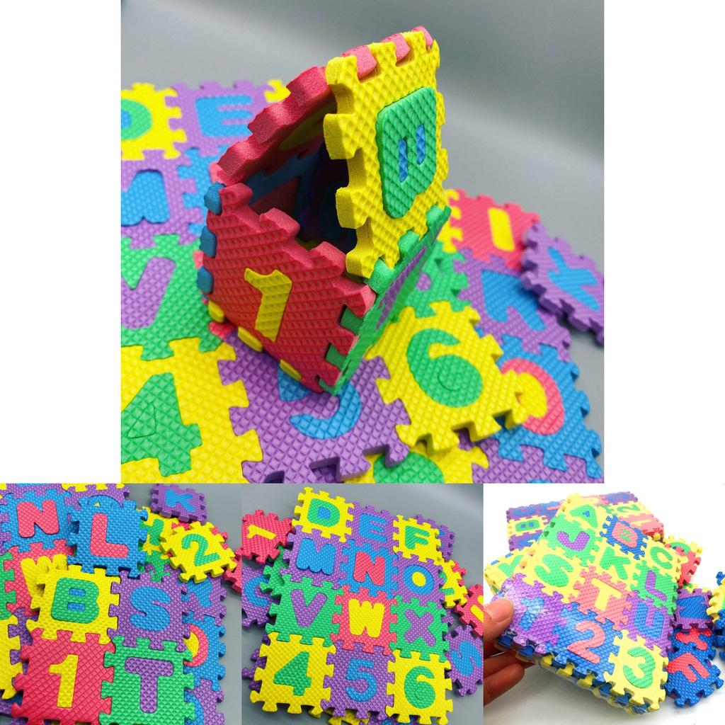 Colorful Alphanumeric Foam Puzzle Mat For Early Learning And Playful Education