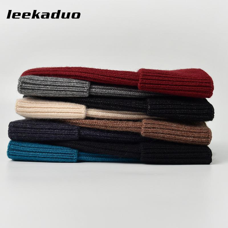 Hat Women's Winter Knitted Hat Men's Outdoor Cold Hat Warm Knitted Hat Solid Color Ear Protection Hat