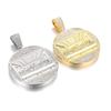 Men's Hip Hop Last Supper Pendant Necklace with 14mm Rhinestone Cuban Chain
