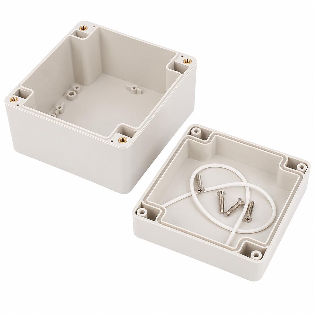 Gray IP65 Waterproof ABS Junction Box Outdoor Electrical Enclosure