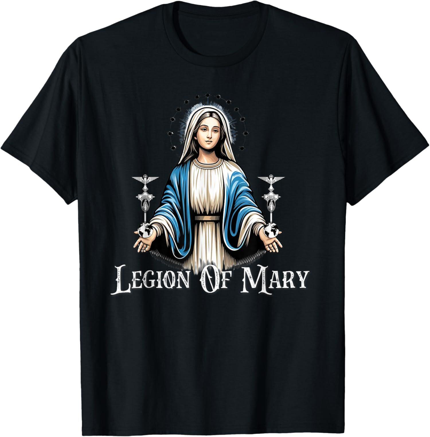 NEW LIMITED Legion Of Mary Our Lady Catholic T-Shirt L