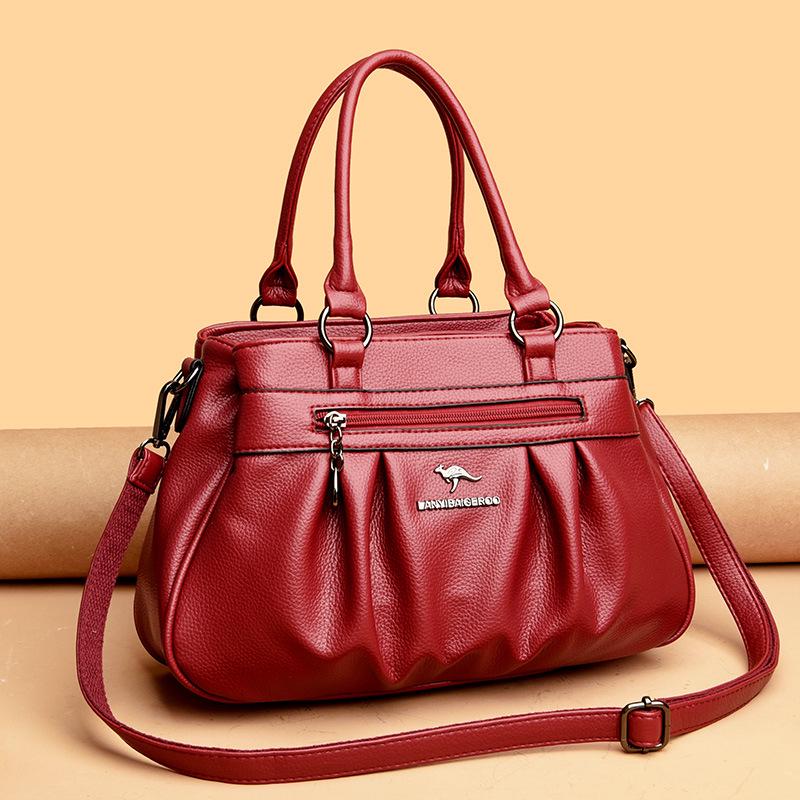 Luxury Handbags Women Soft Leather Bag Designer 3 Layers Handbags Casual Tote Bag Ladies Shoulder Crossbody Bag for Female