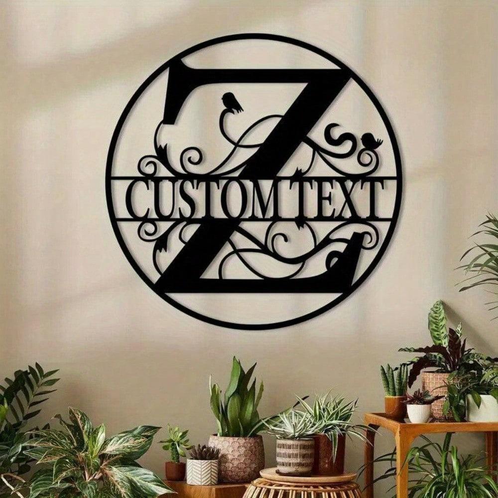 Custom Metal Letter Sign, Personalized Name Plate for Wall Decor, Birthday Gift, Housewarming, Wedding, Party Decoration