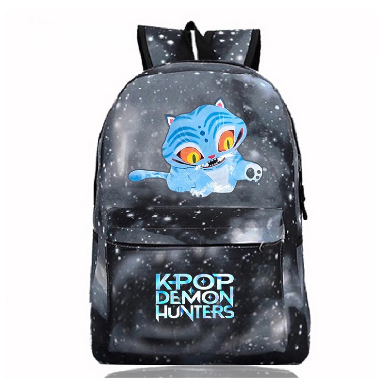 Witch Hunters Peripheral Cartoon Printing Korean Edition School Bag Primary and Secondary School Students Large Capacity Casual Simple Backpack
