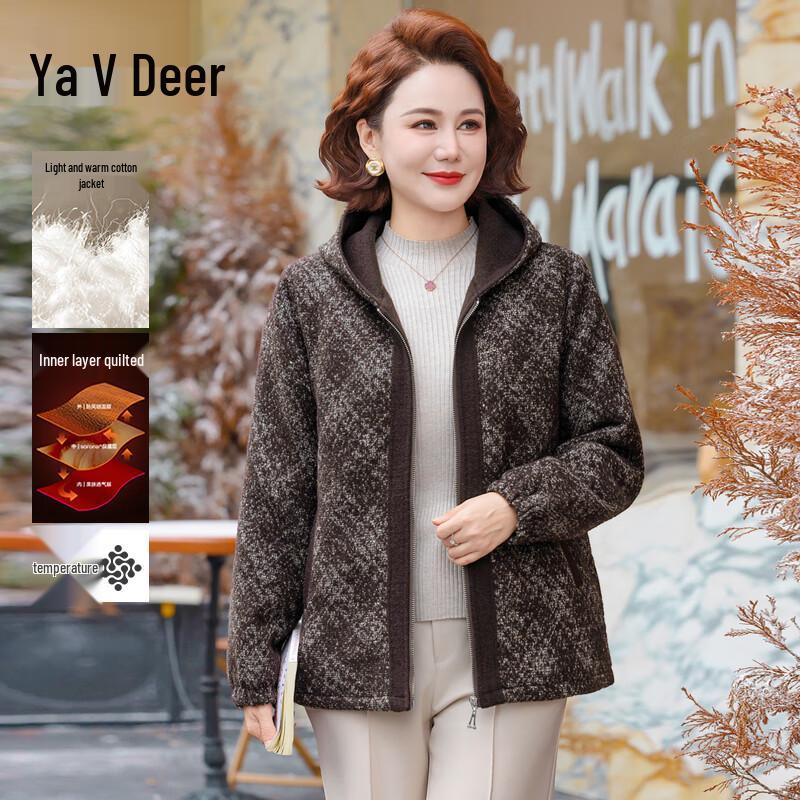 Yalou Women's Elegant Winter Wool Blend Coat