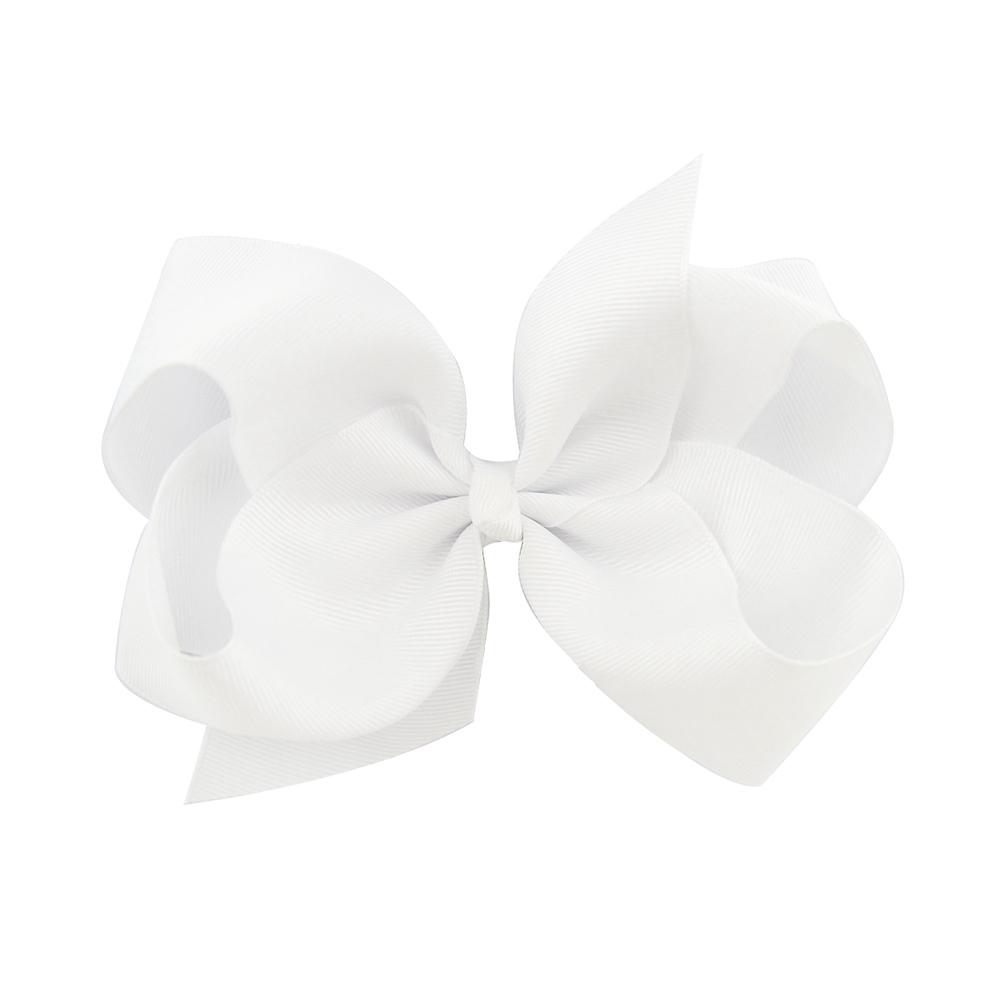 1Pc 40Colors 6'' Solid Colors Grosgrain Ribbon Hair Clips For Cute Girls Large Hairpins Boutique Barrettes Kids Hair Accessories