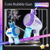 Stitch Elektrische Seifenblasenpistole Kinderspielzeug Blasenmaschine Automatischer Seifenbläser Mit Licht Outdoor-Spiele Jungen Und Mädchen Geschenk
