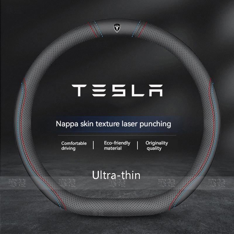 AMN1 For Tesla Model 3 Model S Model Y Model X Roadster Car Steering Wheel Cover 2019-2025 Auto interior Steering Wheel Accessories