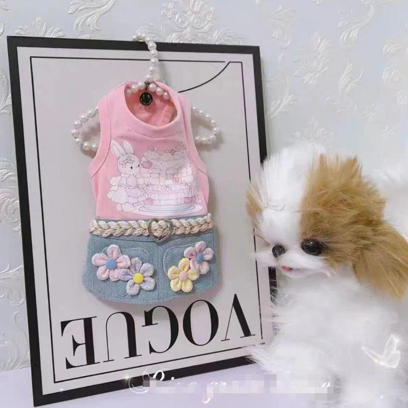 

Кошка собака одежда для питомцев принцесса ди мальтийская болонка маленький питомец весна и лето новая юбка M chest 40 back 30 about 5-3 kg