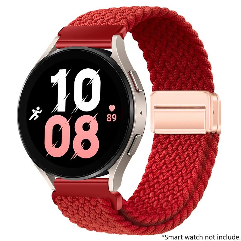 22mm 20mm Nylon Buckle Strap for Huawei Watch GT5 4 3 2 46mm/4Pro 3Pro Bracelet for Samsung Watch7/6/5/4/Classic Adjustable Belt