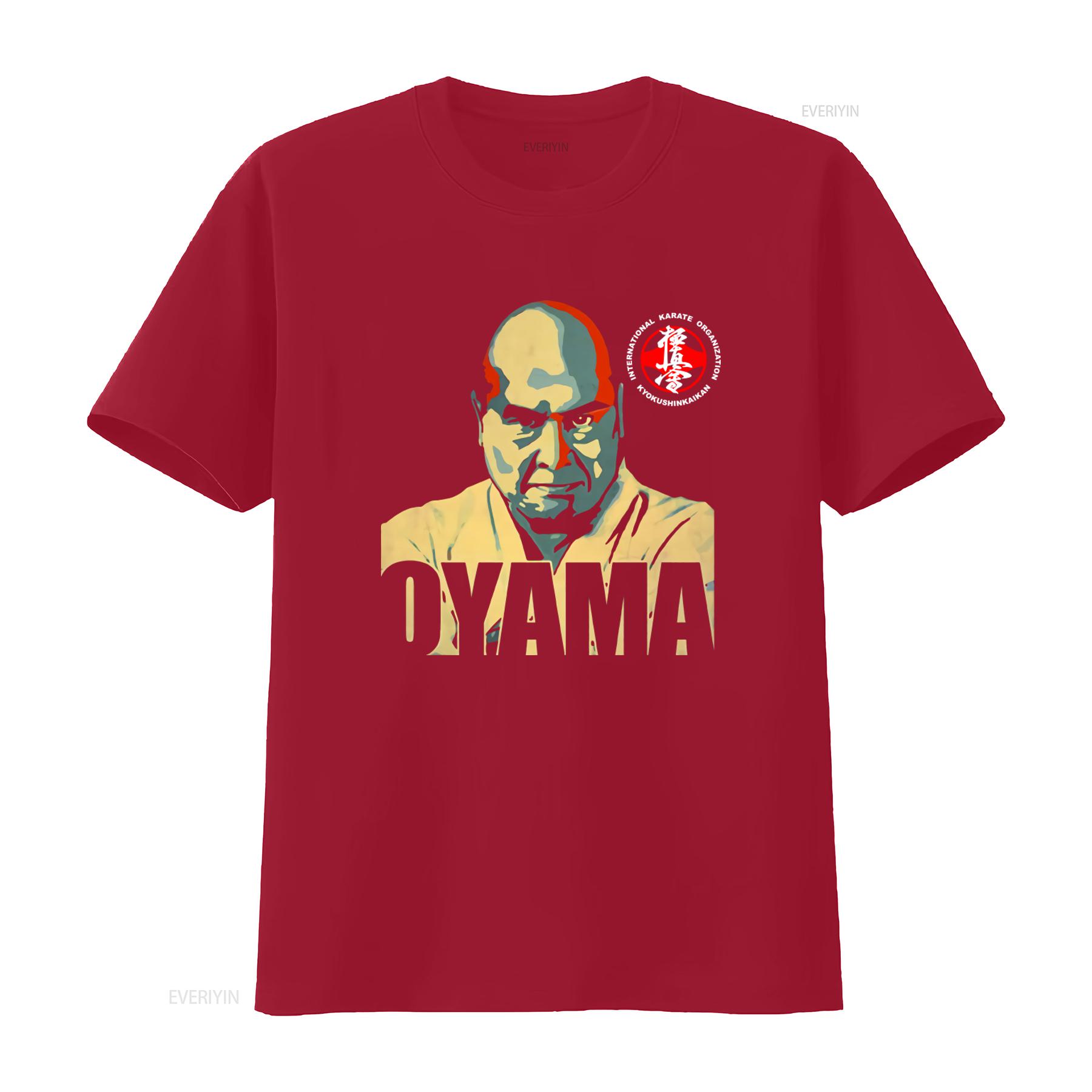

Master Masutatsu Oyama Kyokushin Karate Founder T shirt for Men and Women vintage Washed graphic Top For Everyday Wear homme S