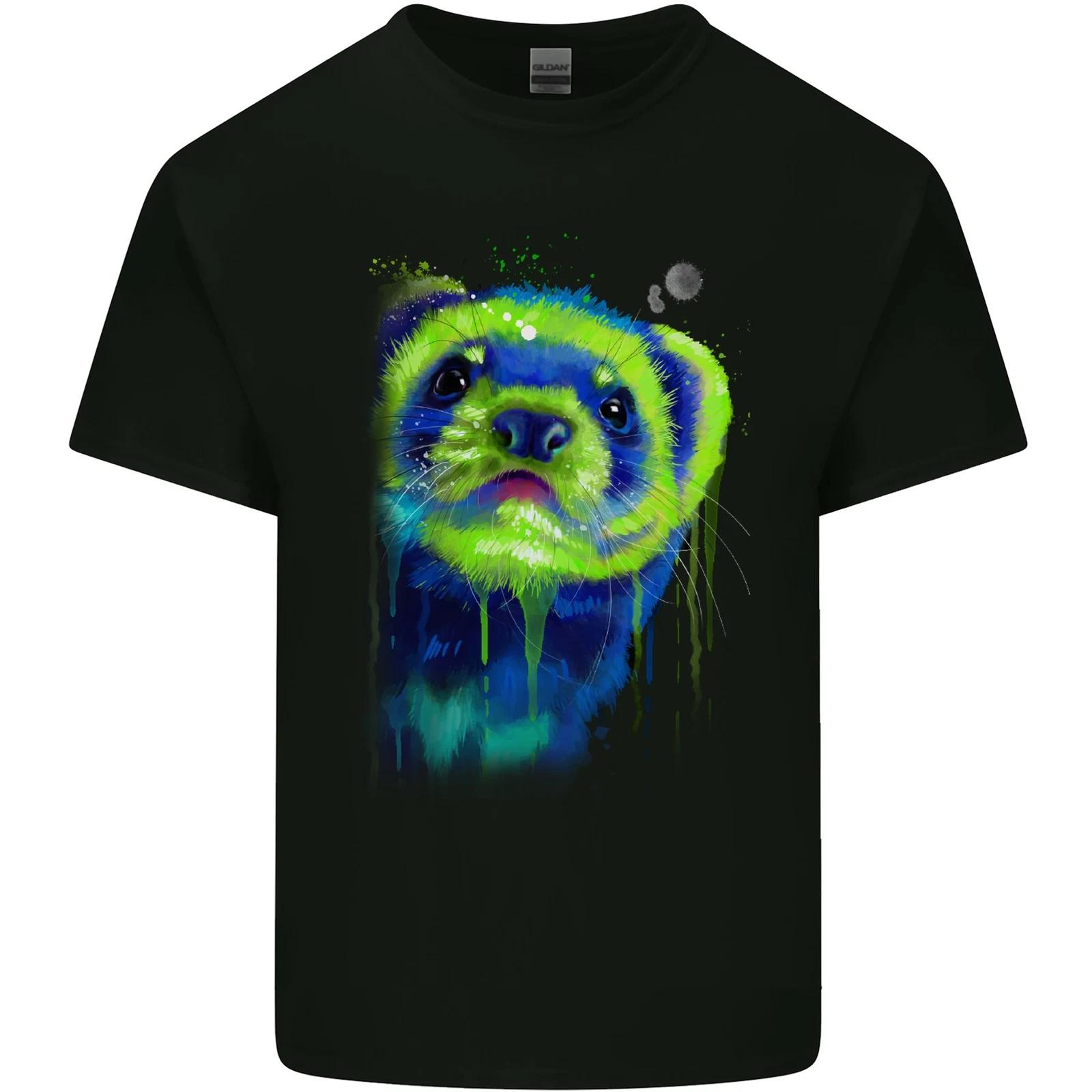 A Ferret Watercolour Kids T-Shirt Childrens S
