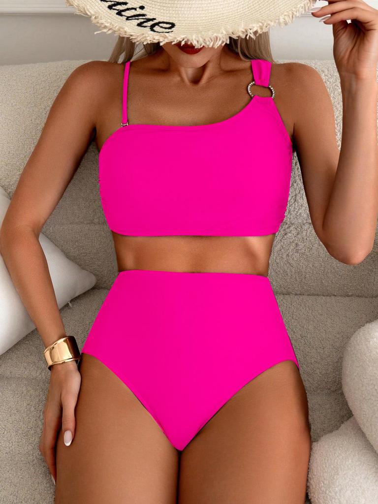 2024 Women's Solid Color Split Bikini - Stylish & Trendy Swimsuit