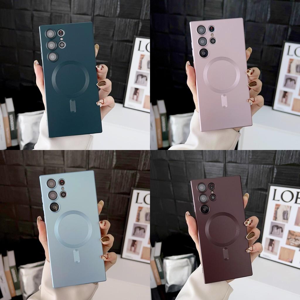 Charging Wireless Magnetic Mobile Phone Case For Samsung Galaxy S21 Tool Ultra