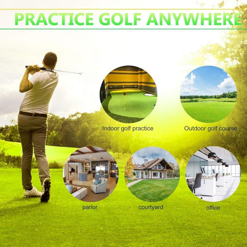 Rhythm Click Sound Golf Grip Trainer Attachment Golf Training Rod  Strength & Tempo Training
