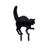 Black for Cat Silhouette Stake Set of 3 Lawn Yard Halloween Horror for Cat Statue Garden Patio Acrylic Stakes Outdoor Ar